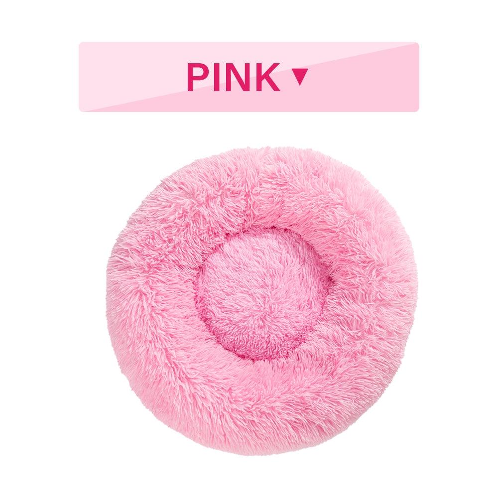 The Snugglepaws Plush Donut Pet Bed: Luxuriously Cozy Haven For Dogs And Cats