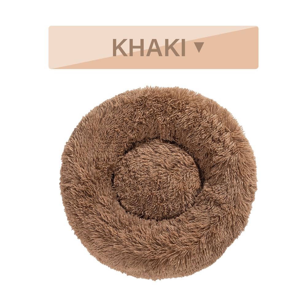 The Snugglepaws Plush Donut Pet Bed: Luxuriously Cozy Haven For Dogs And Cats