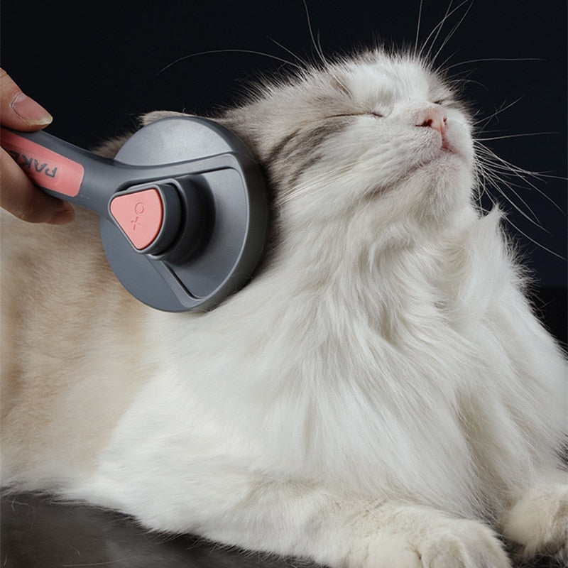 NNEOBA Cat Comb Dog Hair Remover Brush Pet Grooming Slicker Comb Removes Tangled  Self Cleaning Pet Supplies Accessories
