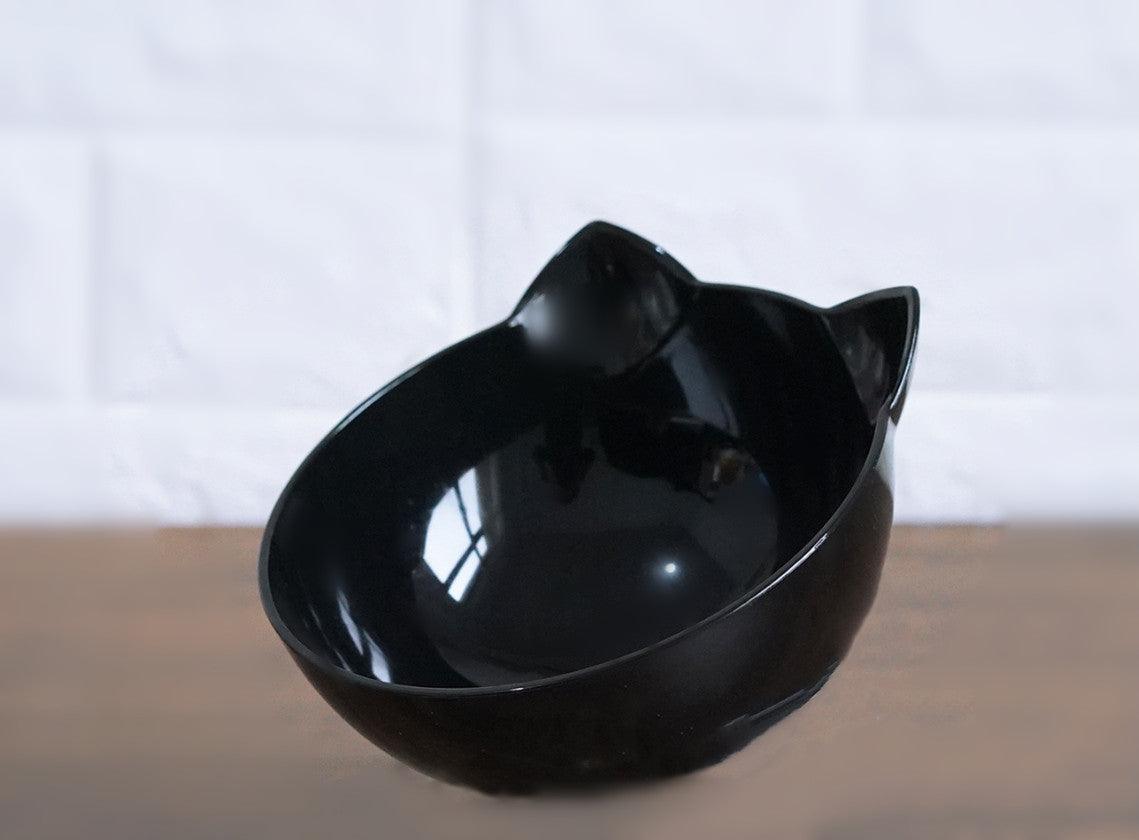 Deluxe Pet Dining Experience: Elegant Inclined Food Cat Bowl With Transparent Design